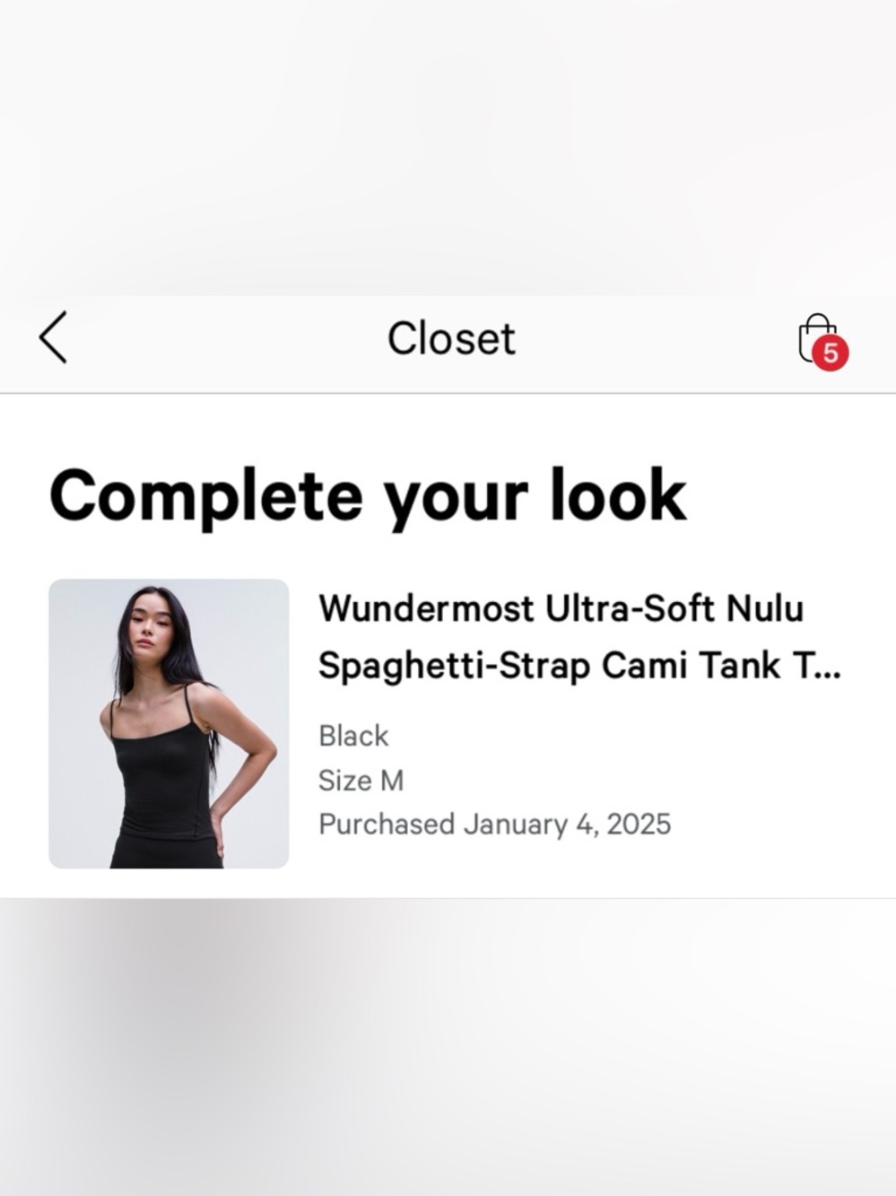 lululemon athletica Black Wundermost Ultra-Soft Nulu Spaghetti-Strip Cami Tank